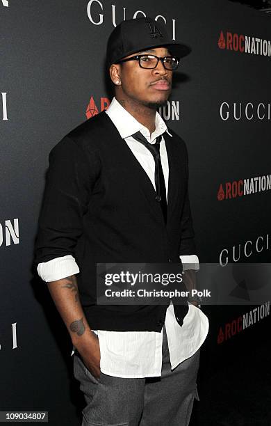 Singer Ne-Yo arrives at the Gucci and Roc Nation Pre-GRAMMY brunch held at Soho House on February 12, 2011 in West Hollywood, California.