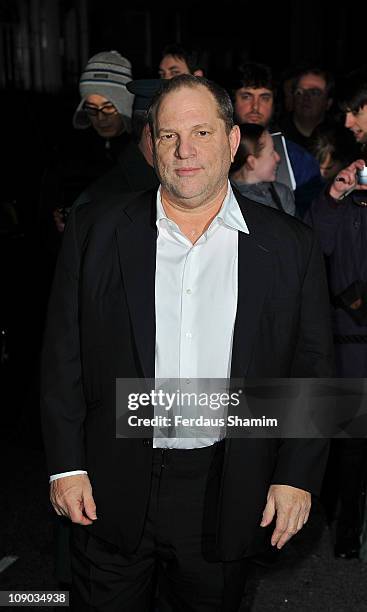 Harvey Weinstein attends Finch & Partners' pre-BAFTA party at on February 12, 2011 in London, England.