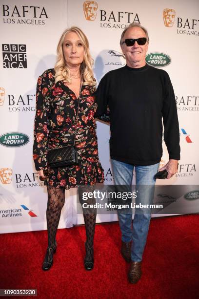 Margaret DeVogelaere and Peter Fonda arrive at the BAFTA Los Angeles Tea Party at the Four Seasons Hotel Los Angeles in Beverly Hills on January 05,...