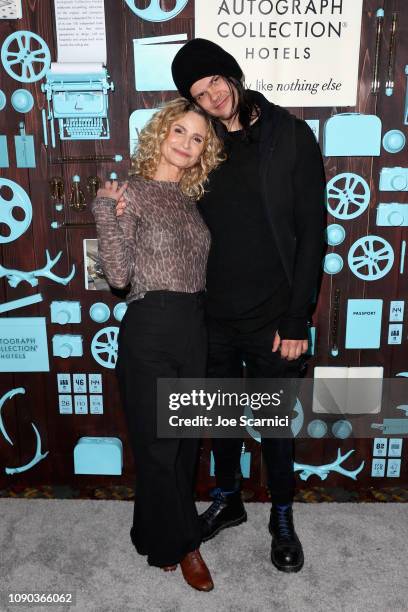 Director Kyra Sedgwick and actor/composer Travis Bacon attend a brunch celebrating "Girls Weekend" hosted by Vulture and Big Swing Productions on...