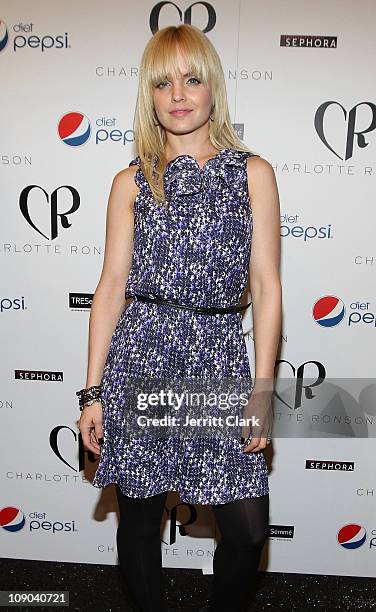 Mena Suvari attends the Charlotte Ronson Fall 2011 Fashion show presented by Diet Pepsi during Mercedes-Benz Fashion Week at The Stage at Lincoln...