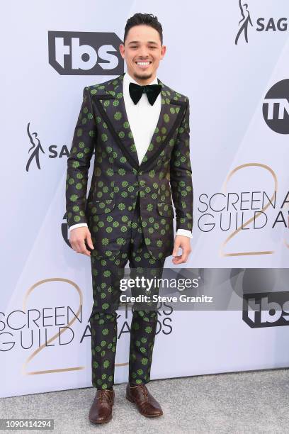 Anthony Ramos attends the 25th Annual Screen Actors Guild Awards at The Shrine Auditorium on January 27, 2019 in Los Angeles, California.