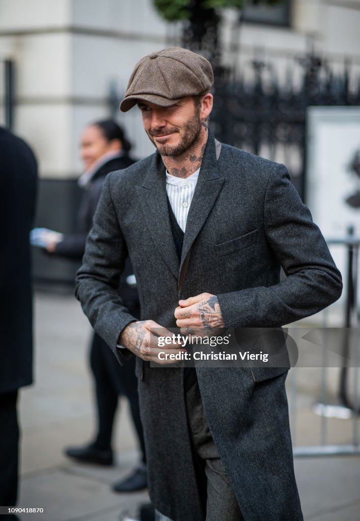Fashion Kent And Curwen Hat David Beckham Is Seen Outside Kent