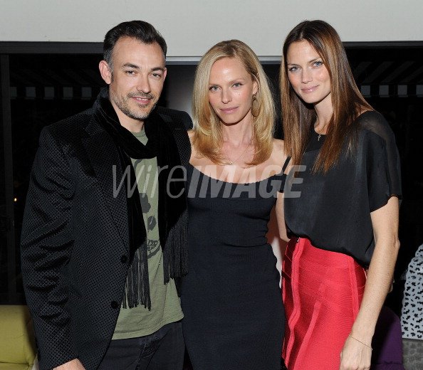 Actors Taber Schroeder Rachel Roberts and model Mini Anden attend the ...