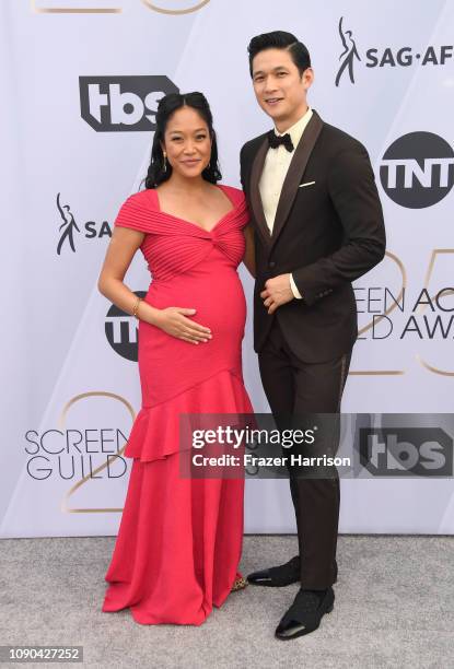 Shelby Rabara and Harry Shum Jr. Attend the 25th Annual Screen Actors Guild Awards at The Shrine Auditorium on January 27, 2019 in Los Angeles,...