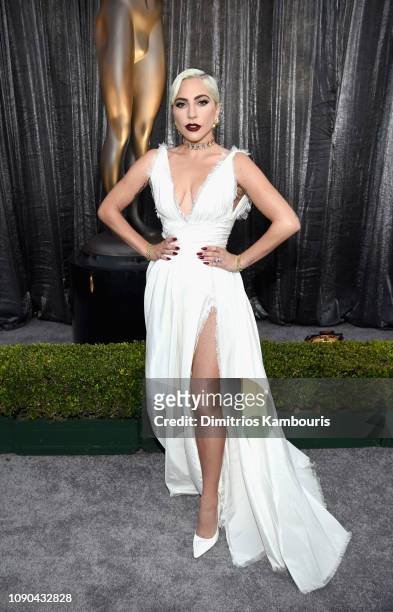 Lady Gaga attends the 25th Annual Screen Actors Guild Awards at The Shrine Auditorium on January 27, 2019 in Los Angeles, California. 480595
