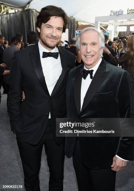 Jason Bateman and Henry Winkler attend the 25th Annual Screen Actors Guild Awards at The Shrine Auditorium on January 27, 2019 in Los Angeles,...