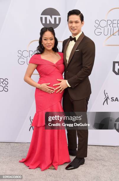 Shelby Rabara and Harry Shum Jr. Attend the 25th Annual Screen Actors Guild Awards at The Shrine Auditorium on January 27, 2019 in Los Angeles,...