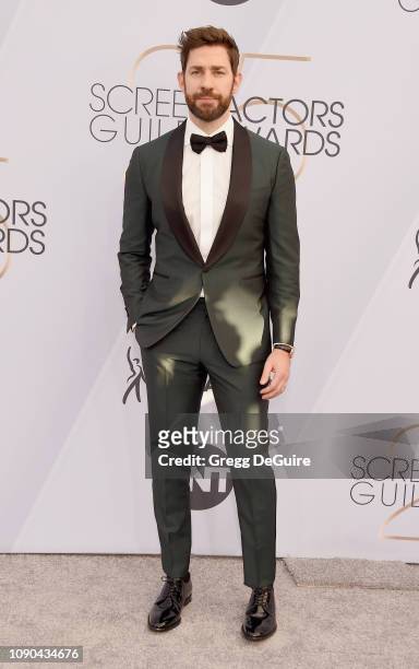 John Krasinski attends the 25th Annual Screen Actors Guild Awards at The Shrine Auditorium on January 27, 2019 in Los Angeles, California. 480645