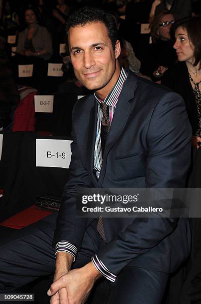 Nigel Barker attends the Vivienne Tam Fall 2011 fashion show during Mercedes-Benz Fashion Week at The Theatre at Lincoln Center on February 12, 2011...