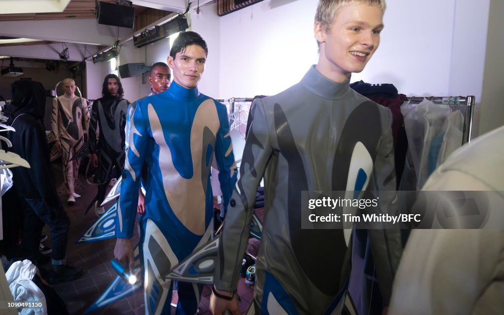 Xander Zhou - Backstage - LFWM January 2019