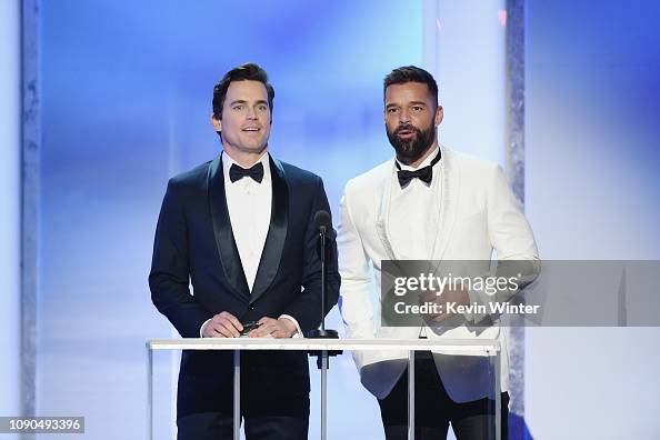 Matthew Ricky Martin Matt Bomer and Ricky Martin speak onstage during the 25th Annual ...