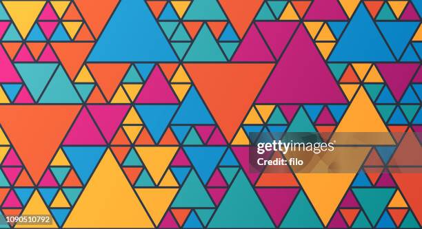 triangle abstract background - same direction stock illustrations