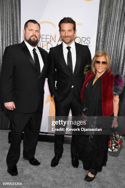 Bradley Cooper, Gloria Campano attends the 25th Annual Screen Actors Guild Awards at The Shrine Auditorium on January 27, 2019 in Los Angeles,...