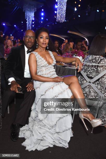 Courtney B. Vance and Angela Bassett during the 25th Annual Screen Actors Guild Awards at The Shrine Auditorium on January 27, 2019 in Los Angeles,...