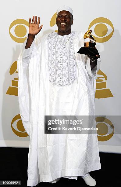 Musician Vieux Farka Toure of Ali Farka Toure & Toumani Diabate and winner of the Best Traditional World Music Album award for "Ali And Toumani"...