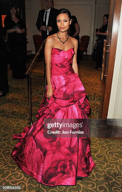 Actress Thandie Newton attends the official after party for Orange British Academy Film Awards at Grosvenor House on February 13, 2011 in London,...