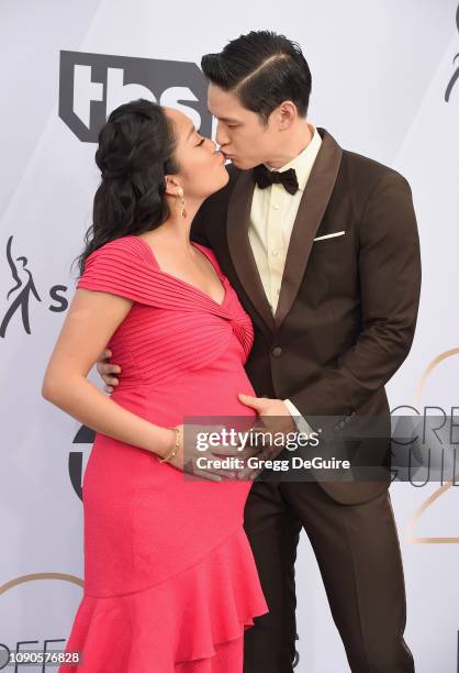 Shelby Rabara and Harry Shum Jr. Attend the 25th Annual Screen Actors Guild Awards at The Shrine Auditorium on January 27, 2019 in Los Angeles,...