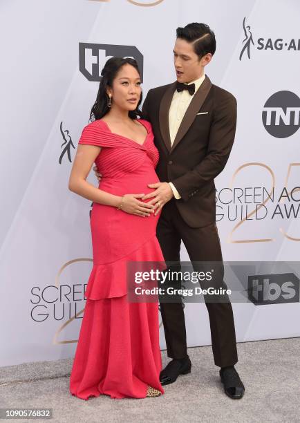 Shelby Rabara and Harry Shum Jr. Attend the 25th Annual Screen Actors Guild Awards at The Shrine Auditorium on January 27, 2019 in Los Angeles,...