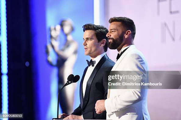 Matthew Ricky Martin Matt Bomer and Ricky Martin speak onstage during the 25th Annual ...