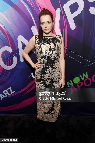 Actor Roxane Mesquida from 'Now Apocalypse' attends Starz + Vanity Fair Sundance Party at on January 27, 2019 in Park City, Utah.