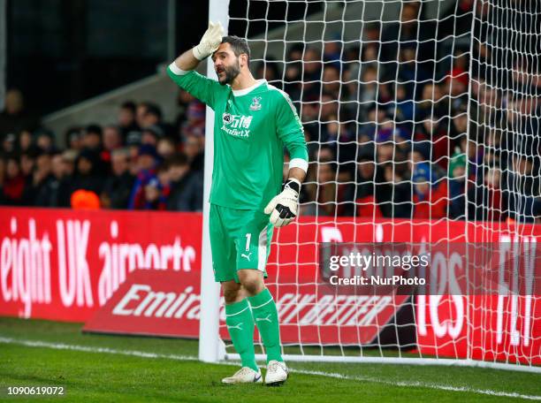 Crystal Palace's Julian Speroni during FA Cup Fourth Round between Crystal Palace and Tottenham Hotspur at Selhurst Park stadium , London, England on...
