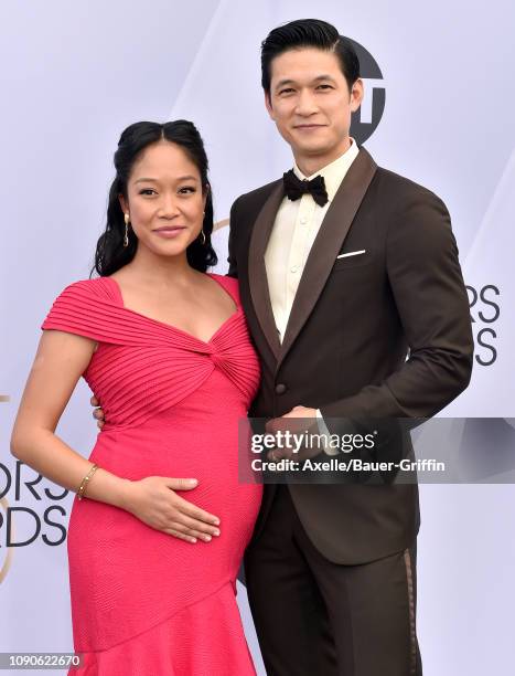 Shelby Rabara and Harry Shum Jr. Attend the 25th Annual Screen Actors Guild Awards at The Shrine Auditorium on January 27, 2019 in Los Angeles,...