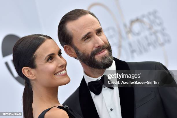 Maria Dolores Dieguez and Joseph Fiennes attend the 25th Annual Screen Actors Guild Awards at The Shrine Auditorium on January 27, 2019 in Los...