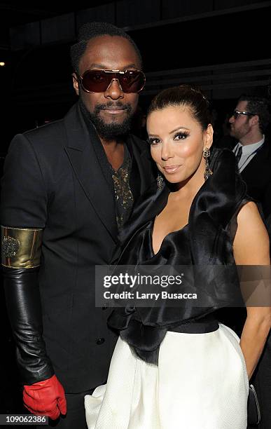 Recording artist Will.I.Am and actress Eva Longoria attend The 53rd Annual GRAMMY Awards held at Staples Center on February 13, 2011 in Los Angeles,...