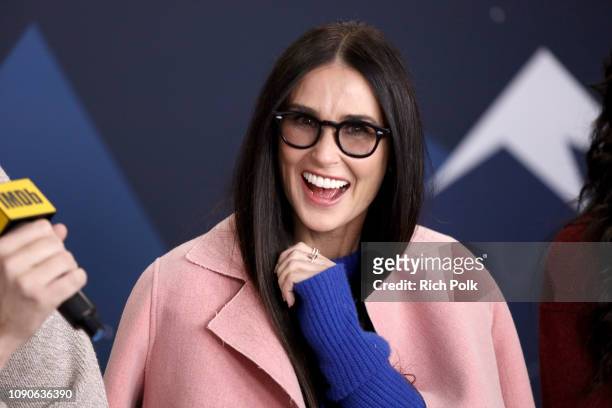 Demi Moore of Corporate Animals attends The IMDb Studio at Acura Festival Village on location at The 2019 Sundance Film Festival - Day 4 on January...