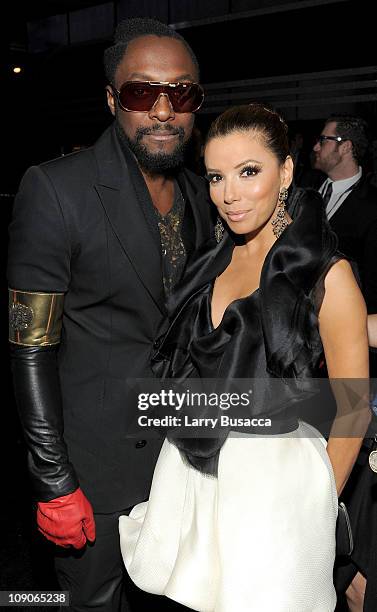 Recording artist Will.I.Am and actress Eva Longoria attend The 53rd Annual GRAMMY Awards held at Staples Center on February 13, 2011 in Los Angeles,...