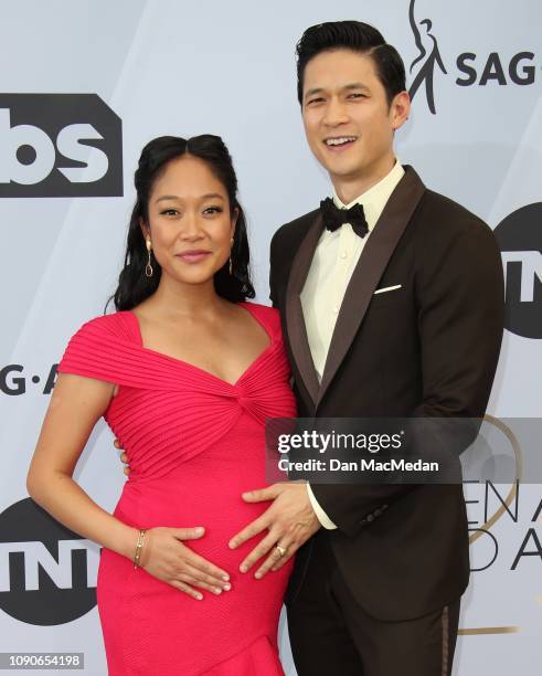 Shelby Rabara and Harry Shum Jr. Attend the 25th Annual Screen Actors Guild Awards at The Shrine Auditorium on January 27, 2019 in Los Angeles,...