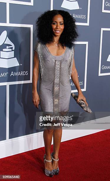 Actress Jada Pinkett Smith arrives at The 53rd Annual GRAMMY Awards held at Staples Center on February 13, 2011 in Los Angeles, California.