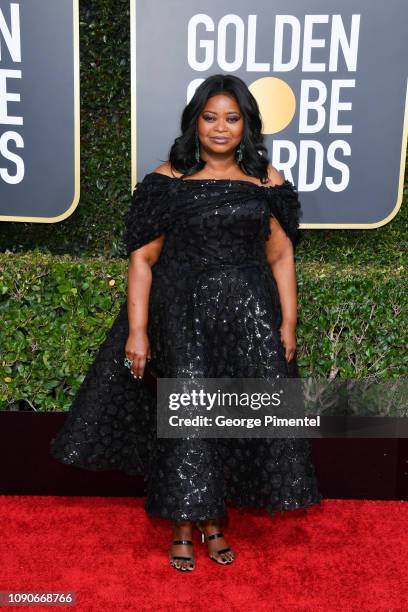 Octavia Spencer attends the 76th Annual Golden Globe Awards held at The Beverly Hilton Hotel on January 06, 2019 in Beverly Hills, California.