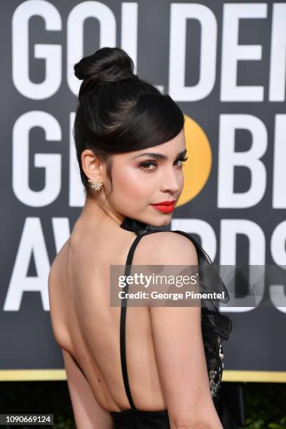 Sofia Carson attends the 76th Annual Golden Globe Awards held at The Beverly Hilton Hotel on January 06, 2019 in Beverly Hills, California.