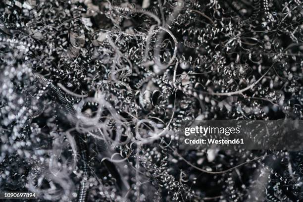 scrap metal wires, full frame - scrap metal stock pictures, royalty-free photos & images