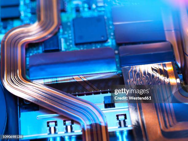 close up of a laptop mother board - hard drive stock pictures, royalty-free photos & images