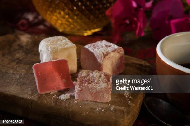 turkish delight - turkish delight stock pictures, royalty-free photos & images
