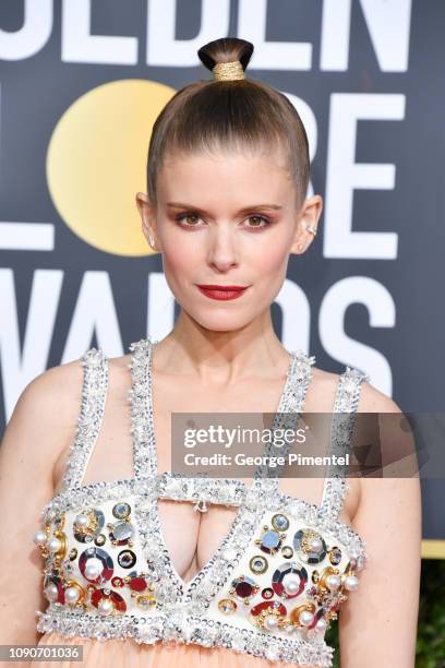 Kate Mara attends the 76th Annual Golden Globe Awards held at The Beverly Hilton Hotel on January 06, 2019 in Beverly Hills, California.