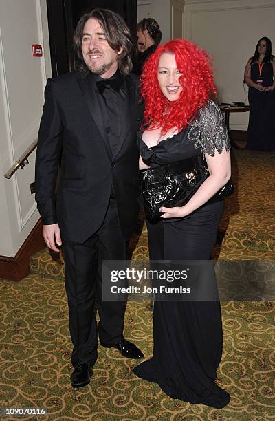 Jonathan Ross and Jane Goldman attend the official after party for Orange British Academy Film Awards at Grosvenor House on February 13, 2011 in...