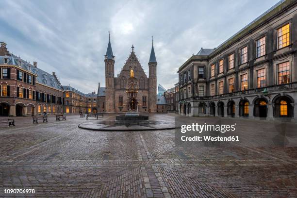 netherlands, holland, the hague, binnenhof - courtyard stockfoto's en -beelden
