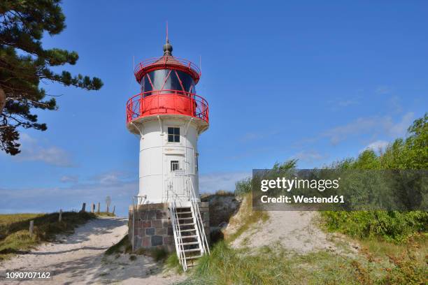 germany, hiddensee, lighthouse gellen - hiddensee stock pictures, royalty-free photos & images