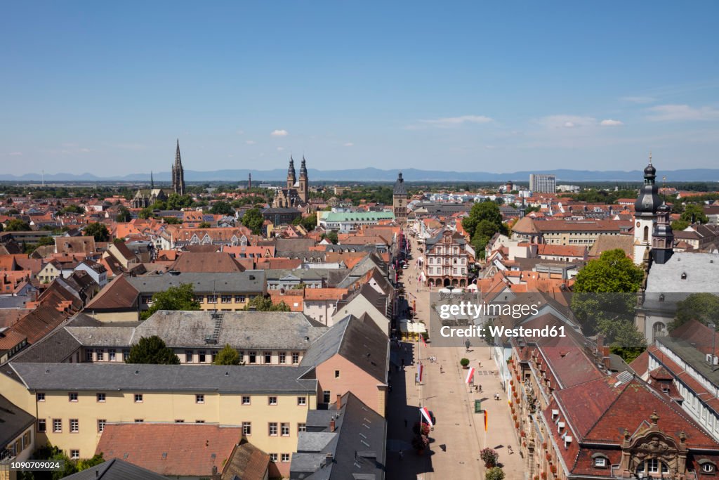 Germany, Rhineland-Palatinate, Speyer, cityview, Maximilianstrasse