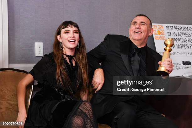Best Motion Picture Drama for 'Bohemian Rhapsody' winner Producer Graham King poses in the press room during the 75th Annual Golden Globe Awards held...