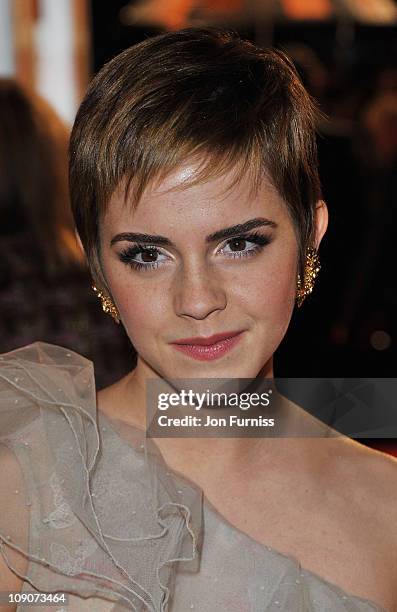 Actress Emma Watson attends the 2011 Orange British Academy Film Awards at The Royal Opera House on February 13, 2011 in London, England.