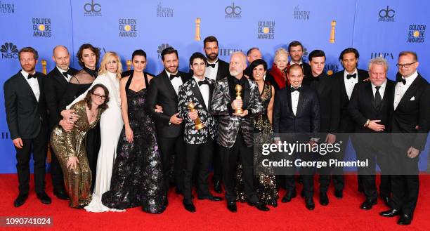 Outstanding Limited Series award for 'The Assassination of Gianni Versace: American Crime Story' winners, Cody Fern, Judith Light, Penelope Cruz,...
