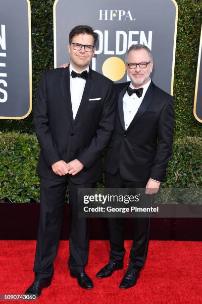 Screenwriter Phil Johnston and director Rich Moore attend the 76th Annual Golden Globe Awards held at The Beverly Hilton Hotel on January 06, 2019 in...