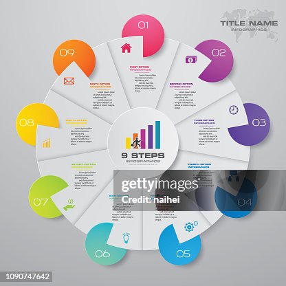 9 Step Process Visual 9 Steps Simpleeditable Process Chart Infographics Element High-Res ...
