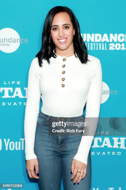 Simone Alexandra Johnson attends the Surprise Screening Of "Fighting With My Family" during the 2019 Sundance Film Festival at The Ray on January 28,...