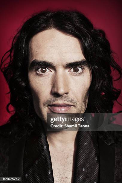 Comedian and actor Russell Brand poses for a portrait shoot in London on September 28, 2010.